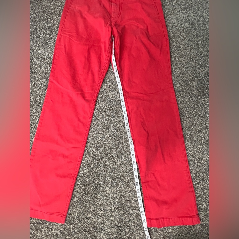 GAP Men's Preppy Slim Classic Orange Red Chinos Casual Pants - Picture 11 of 12